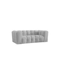 SOFA 2-Sitzer, Komfort, BALOO, Stoff Schenille, Hellgrau - Hellgrau, Holz (196/75/106cm) - Kaiser Möbel