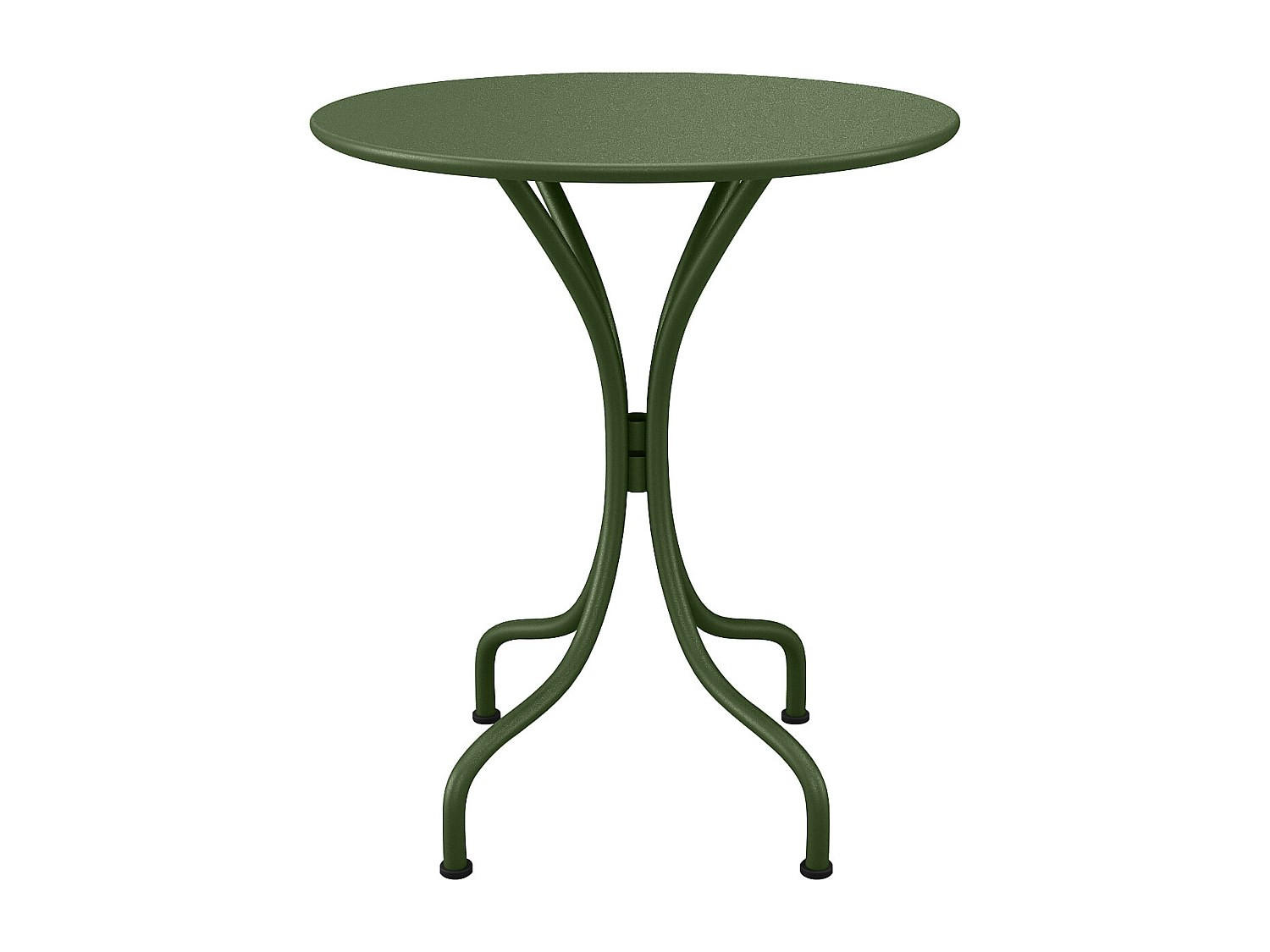 GARTENTISCH - 2 Personen - Metall - Khaki - - Dunkelgrün, Metall (60/60/70cm) - Vente-Unique