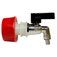 MESSING-AUSLAUFHAHN 1/2'' inkl. Übergangsstück passend für GRAF Universal-Fass - Naturfarben, Metall (7/5.4/10.5cm) - GRAF