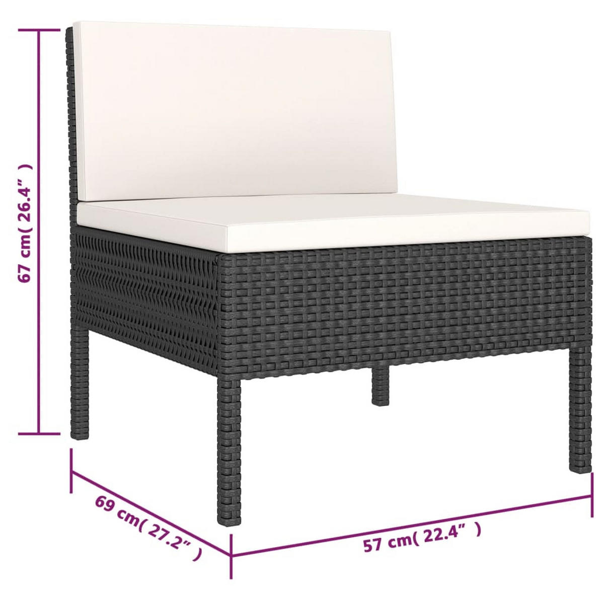 GARTENSET Redmond 6-teilig - Schwarz, Metall - Nettlife
