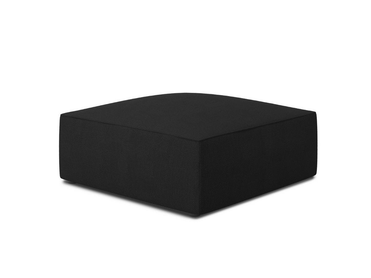 POUF Ruby aus strukturiertem Stoff schwarz - Schwarz, Textil (93/40/93cm) - Micadoni