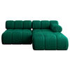 ECKSOFA modulares Sofa Razon-L1 - 190x160x70 cm Dunkelgrün Velours - Dunkelgrün, Holzwerkstoff/Textil (190/160cm) - ALTDECOR