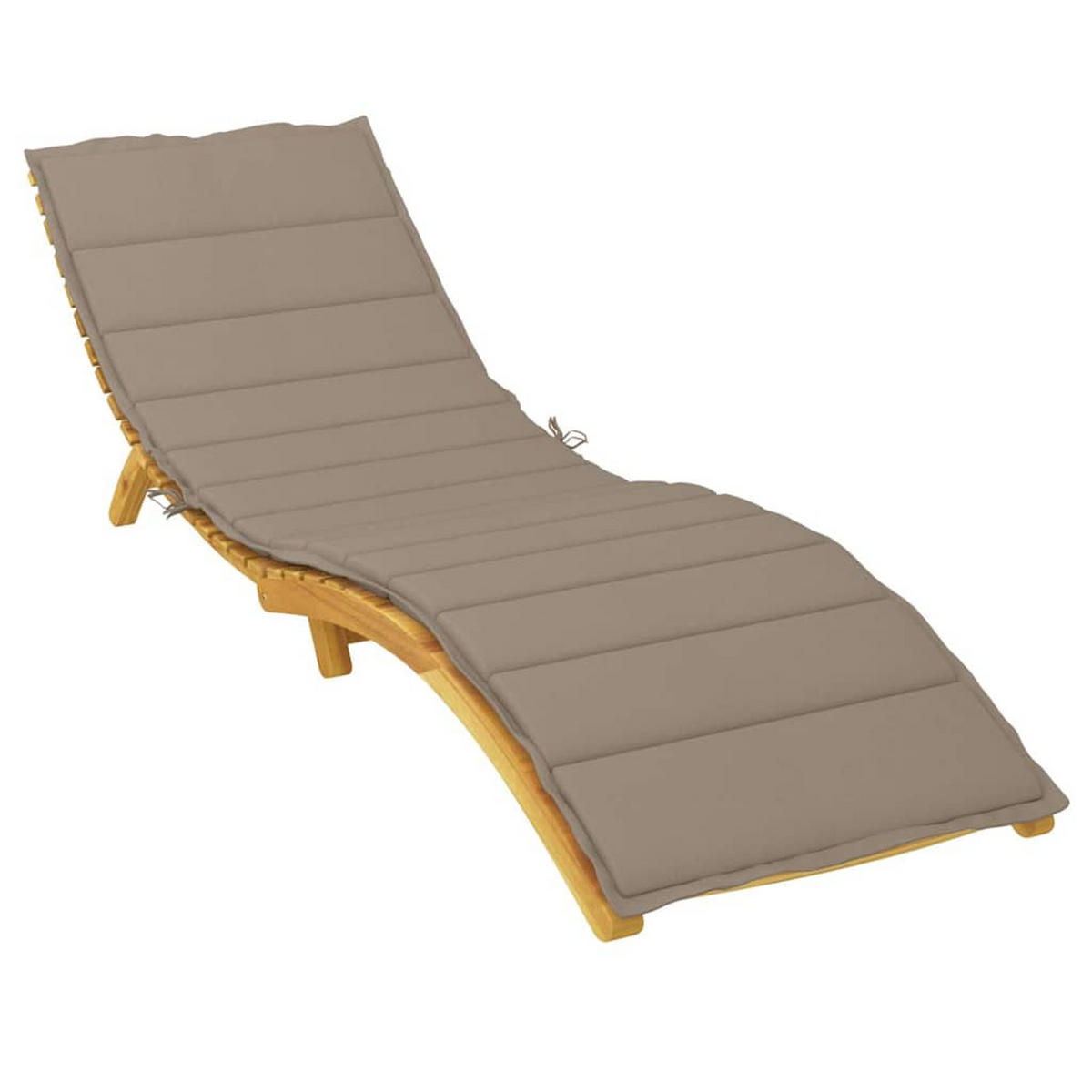 SONNENLIEGEN-AUFLAGE Taupe 200/50/3 Cm Oxford-Gewebe - Taupe, Textil (50/3/200cm) - vidaXL