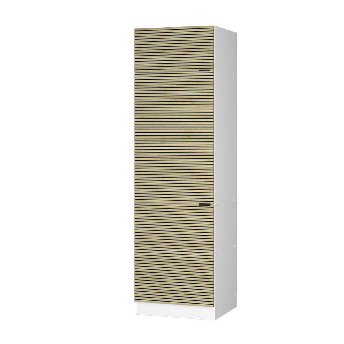 SKŘÍŇKA NA LEDNICI Fame-Line Dubový panel - bílá/barva dubu, kompozitní dřevo (60/206.8/58.1cm) - Vicco