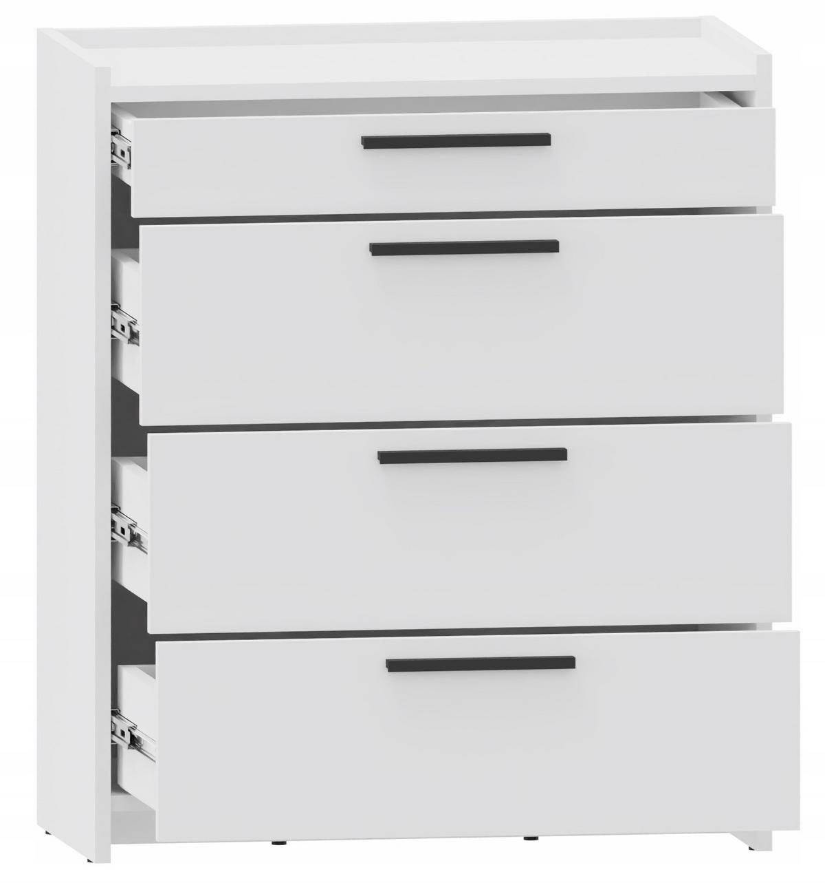 KOMMODE ALTIVO 3SW1SN Weiß 68,8/35,9/80,6 cm - Weiß, Holzwerkstoff (68.8/80.6/35.9cm) - Matkam Möbel