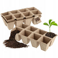 TORFTÖPFE 24 x 6 cm, 3 Stk. - Naturfarben, Naturmaterialien - KADAX