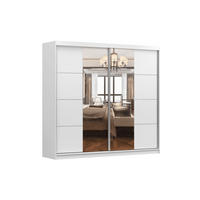 SCHIEBETÜRENSCHRANK - BEN 38 233 CM (Weiß) - Weiß, Holzwerkstoff (233/218/61cm) - Möblo