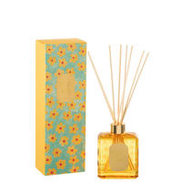 RAUMDUFT HAPPINESS BLOOMS – Ylang Ylang – Glas – Azur/Gelb - Multicolor, Paraffin (6.5/28/9cm) - J-Line