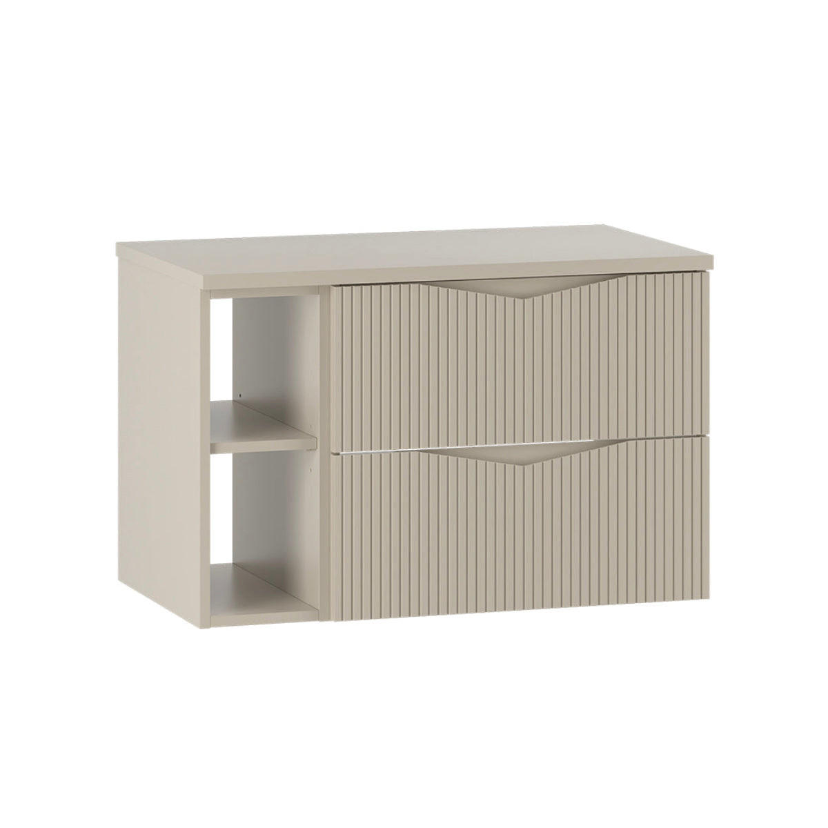WASCHTISCHUNTERSCHRANK 80.6cm Tao Kaschmir - Beige, Holzwerkstoff (80.6/52.2/46.5cm) - Petits-meubles