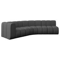 ECKSOFA modulares Sofa Karex-L1 - 308x194x70 cm Grau - Grau, Holzwerkstoff/Textil (308/194cm) - ALTDECOR