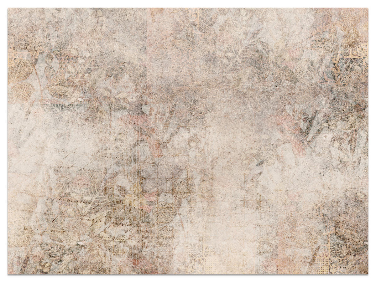 FOTOTAPETE für Schlafzimmer Abstrakte Mosaik Ornamente Beton Modern 400x280 - Beige/Braun, Papier (400/280cm) - Muralo