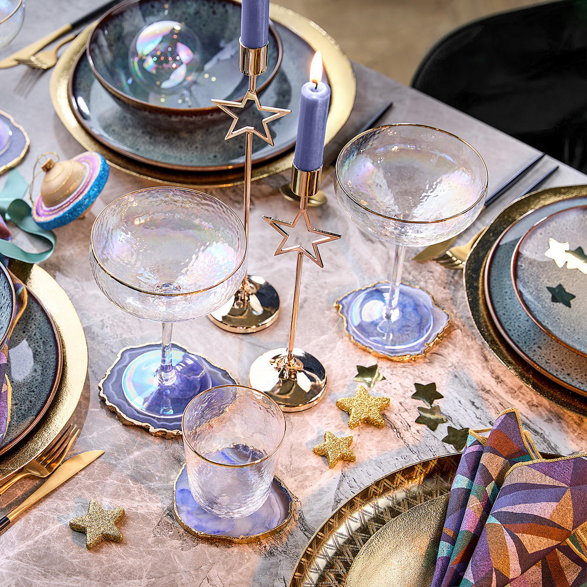 CHAMPAGNERSCHALEN (4er Set) Smeralda 400 ml - Transparent, Glas (0.4L) - Butlers