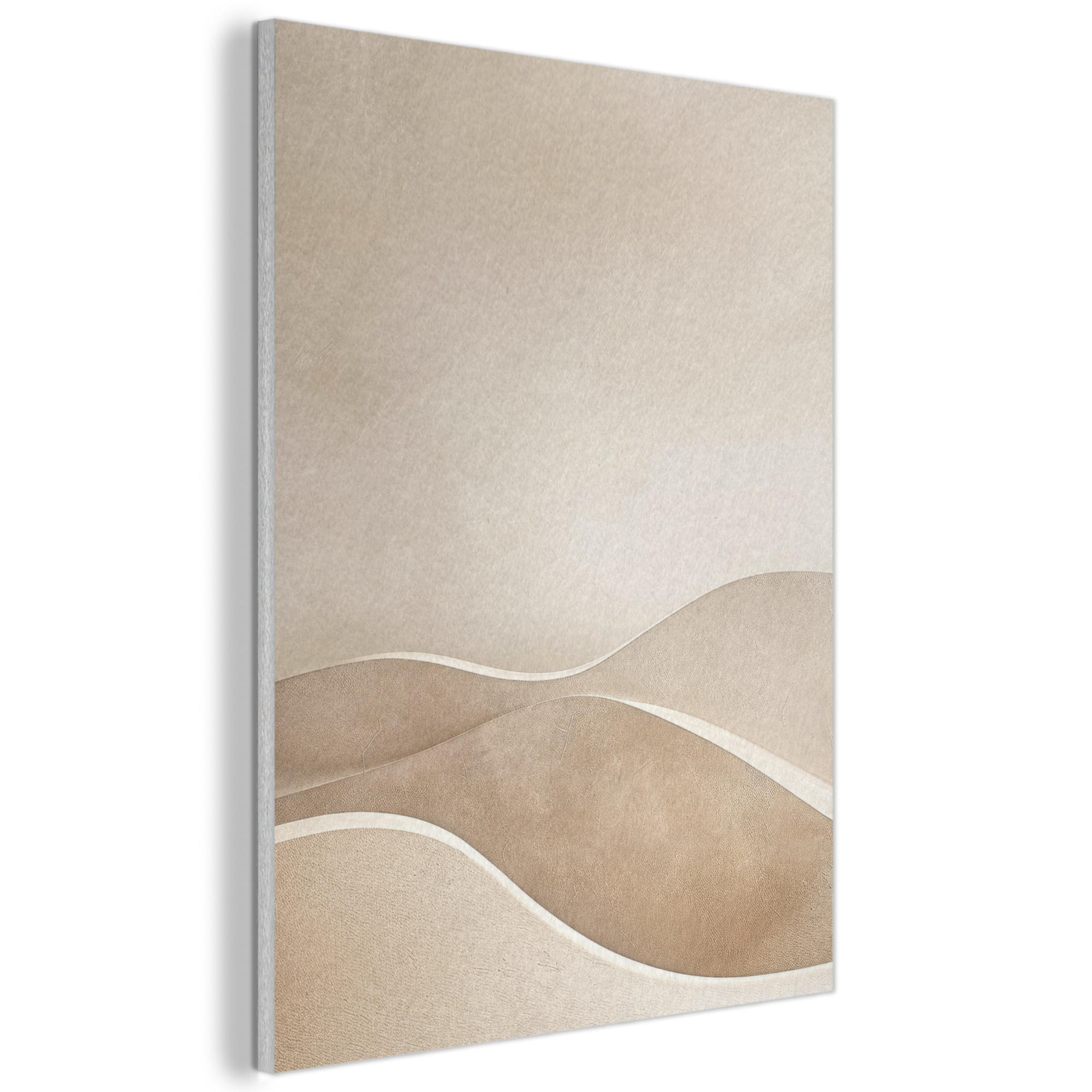 AKUSTIKBILD Beige - Natur - Abstrakt - Modern Wandbilder 60x80 cm - Beige, Kunststoff (60/80/0.9cm) - MuchoWow
