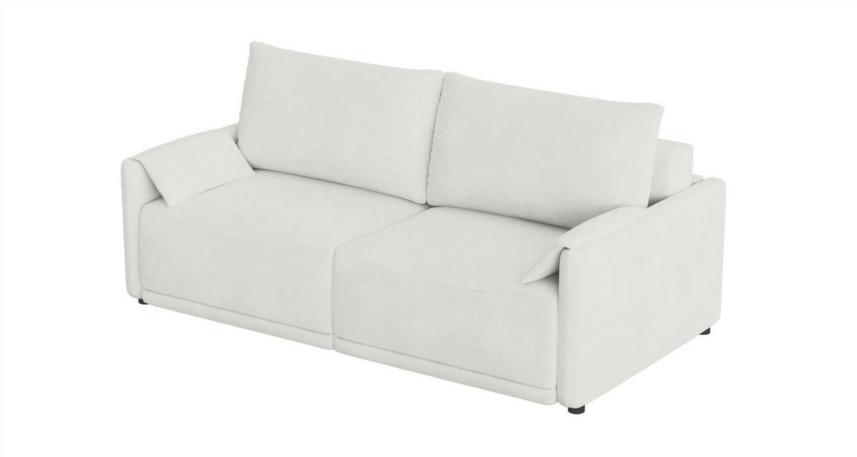 SCHLAFSOFA Mirena - Creme, Holzwerkstoff/Textil (215/100/112cm) - Fun Möbel