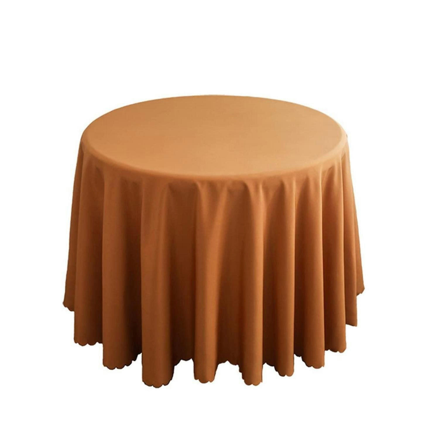 TISCHDECKE Rund 320 cm Braun - Braun, Textil (320/320/1.5cm)