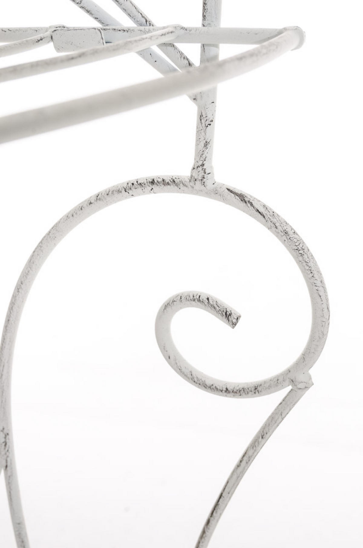 STANDREGAL Irmi antik weiß - Weiß, Metall (40/154/30cm) - TPFGarden