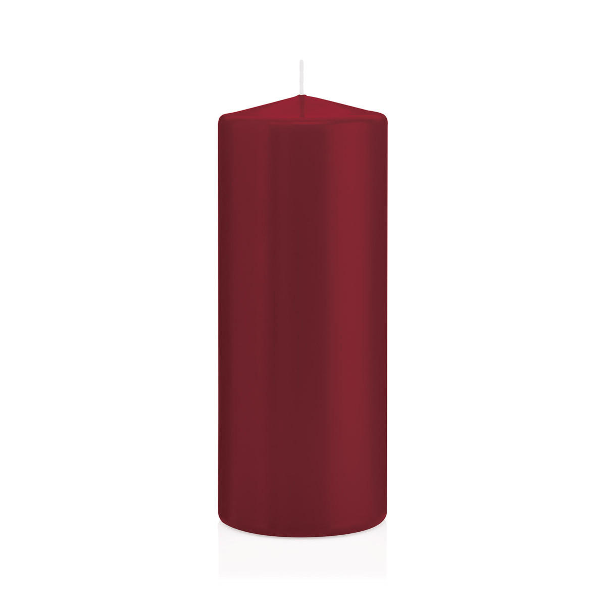 STUMPENKERZEN Bordeaux Ø 78 x 200 mm, 8 Stück - Bordeaux, Paraffin (8/20cm) - Wiedemann Kerzen
