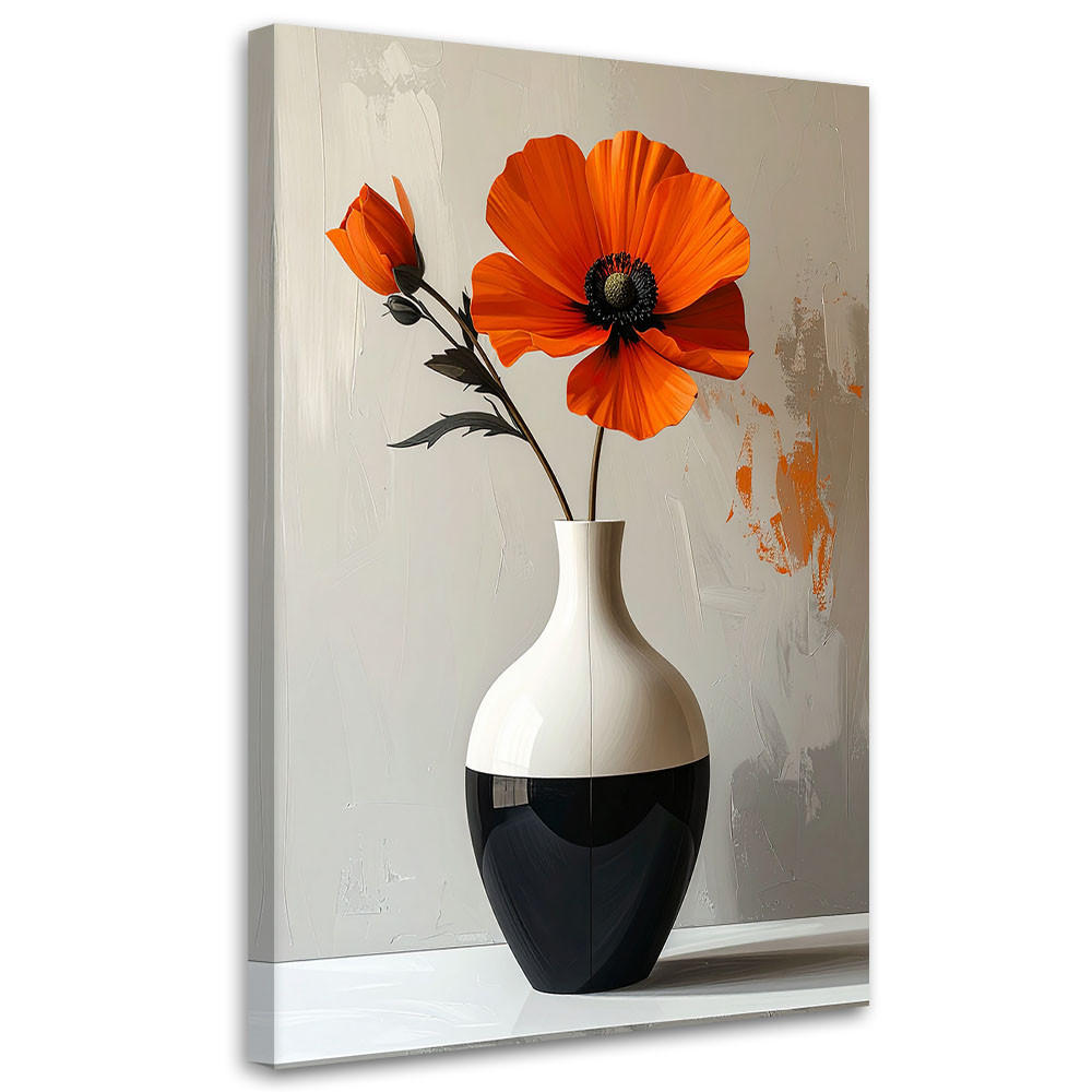 Feeby Leinwandbild, Orange 80x120 cm
