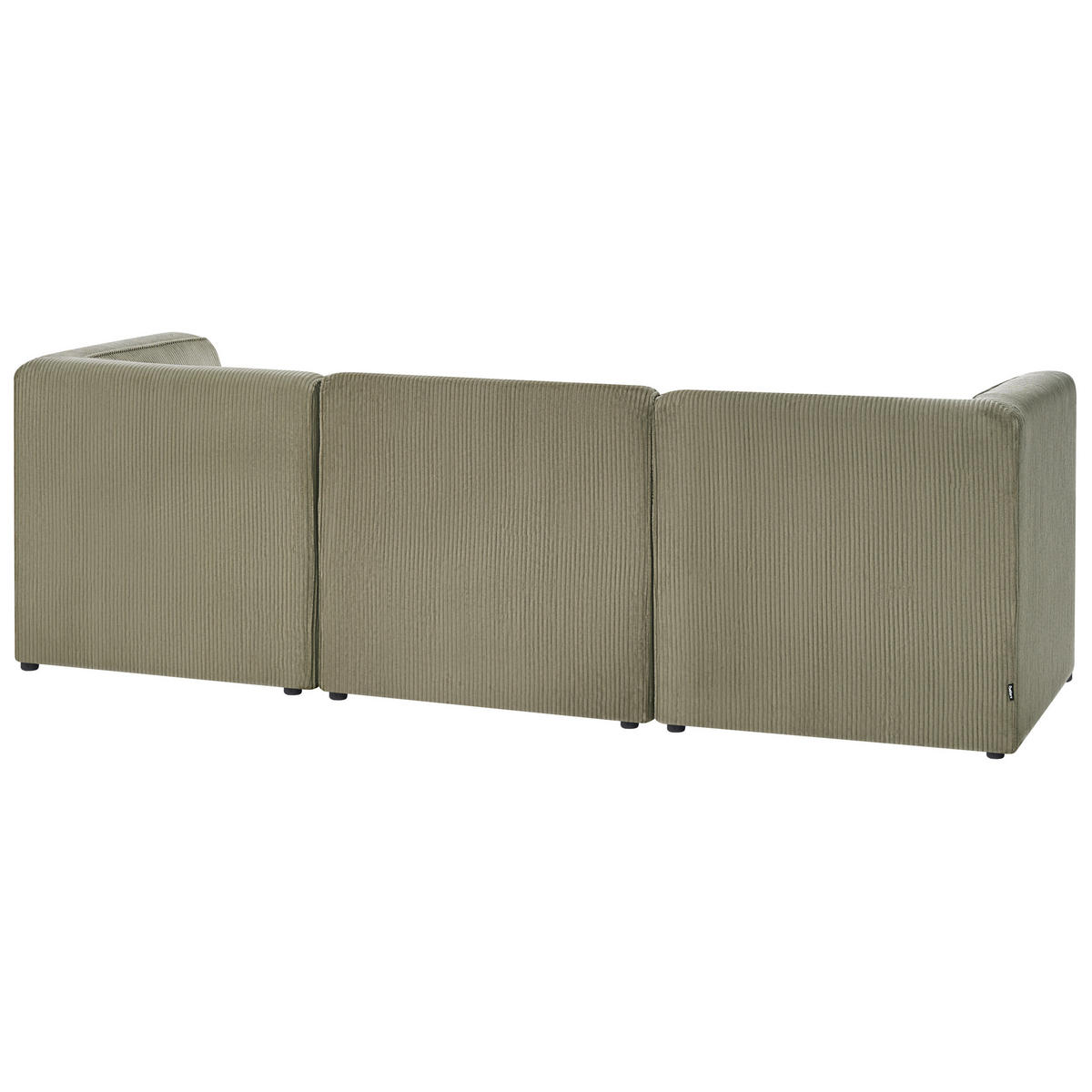 3-SITZER-SOFA Cord Dunkelgrün Lemvig - Grün, Textil (250/78/83cm) - Beliani