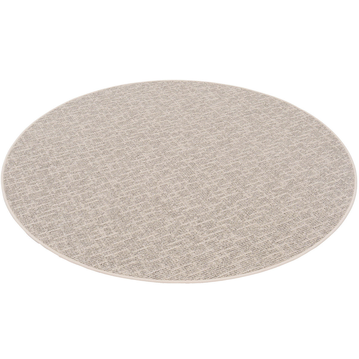 SCHLINGEN DESIGNER TEPPICH NIVA RUND - Beige, Textil (100/100cm) - Snapstyle