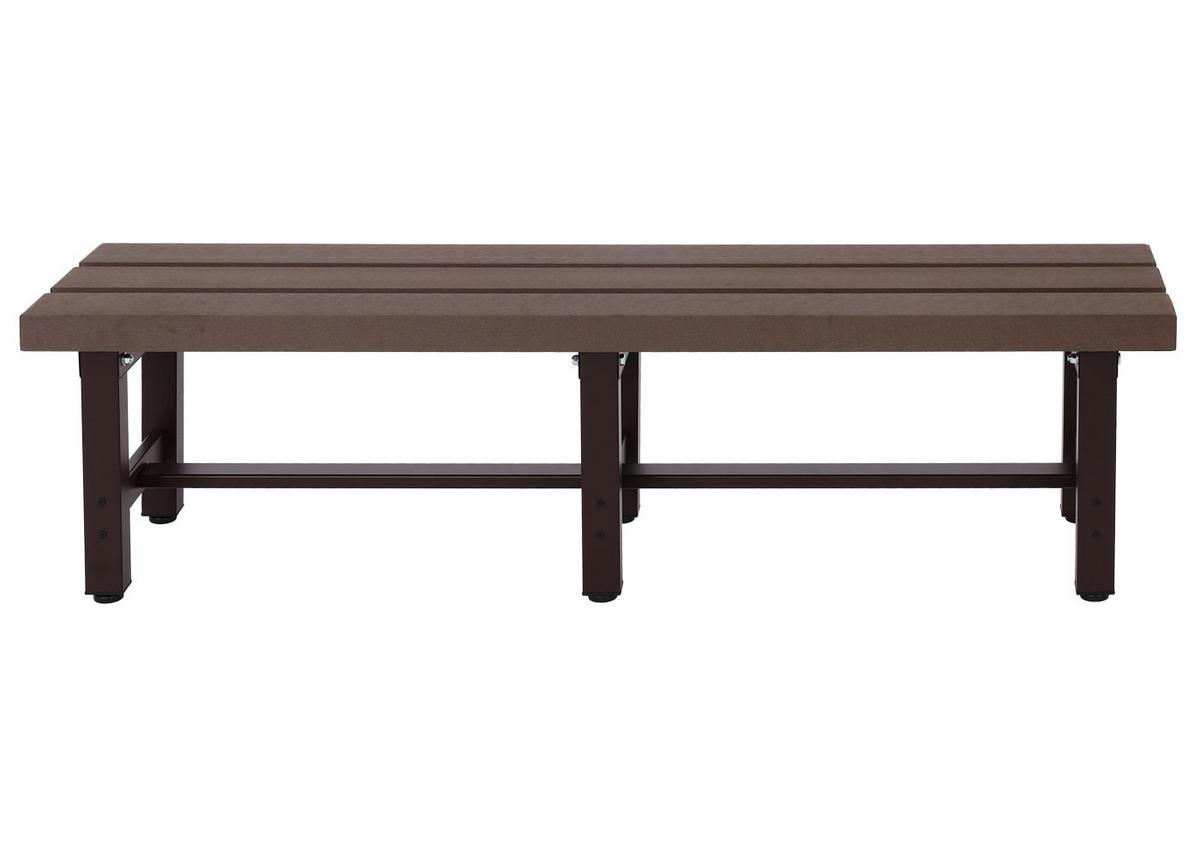 ALU GARTENBANK Braun - Braun, Metall (150/40/34cm) - MCW