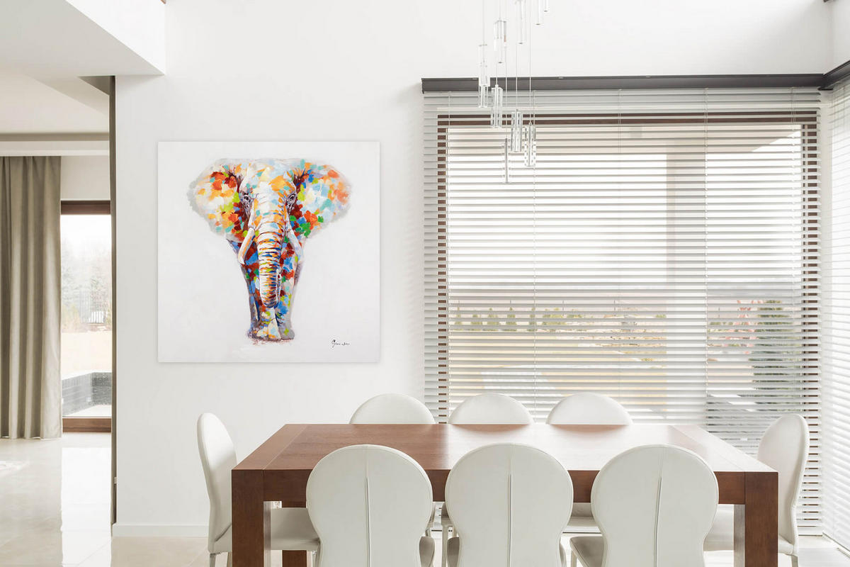 ÖLGEMÄLDE 80/80 cm - Multicolor, Holz/Textil (1.52/80cm) - KUNSTLOFT