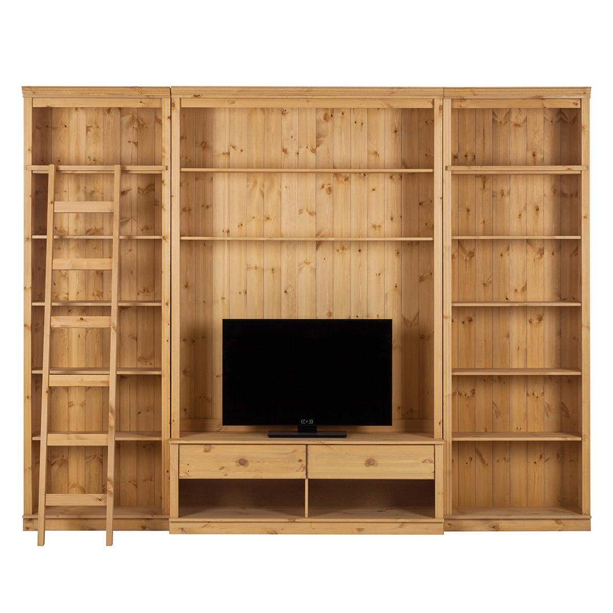 WOHWAND - Kiefer massiv, Typ A - Kieferfarben, Holz (288/223/45cm) - home24