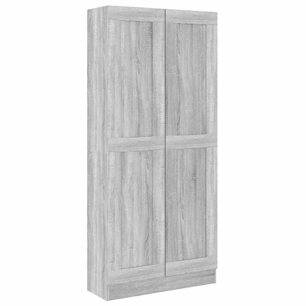 vidaXL Bücherregal Silbereichen 82.5x185.5x30.5 cm