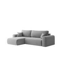 ECKSOFA Flora In Poso - Hellgrau, Holzwerkstoff/Textil (145/272cm) - Fun Möbel