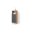 MIDISCHRANK Fucino Eiche 30 x 95 cm - Eichefarben/Anthrazit, Holzwerkstoff (30/95/30cm) - Livinity®