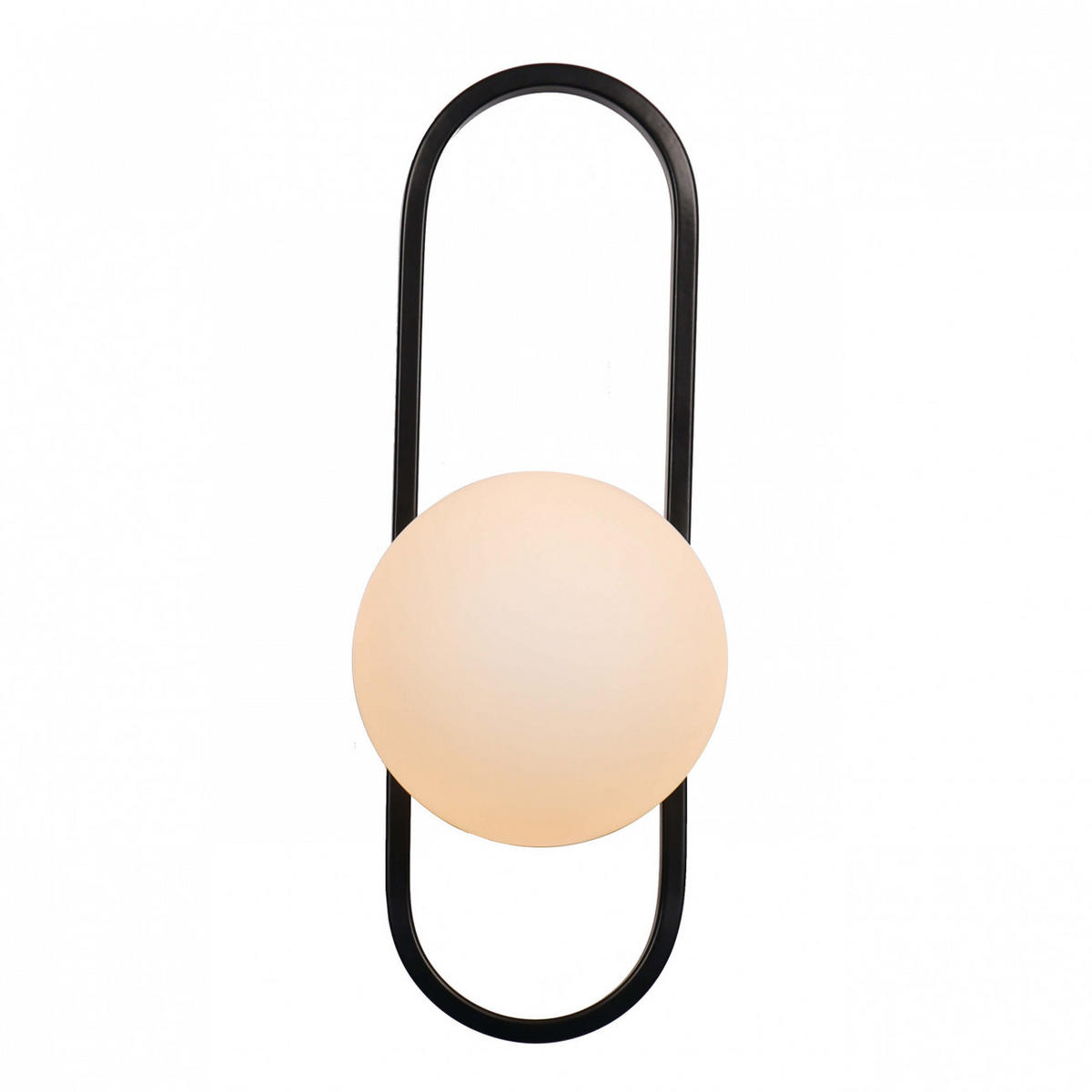 WANDLEUCHTE Belisto, Schwarz und weiß, 40cm - Weiß, Glas (15/40/15cm) - KOSILUM