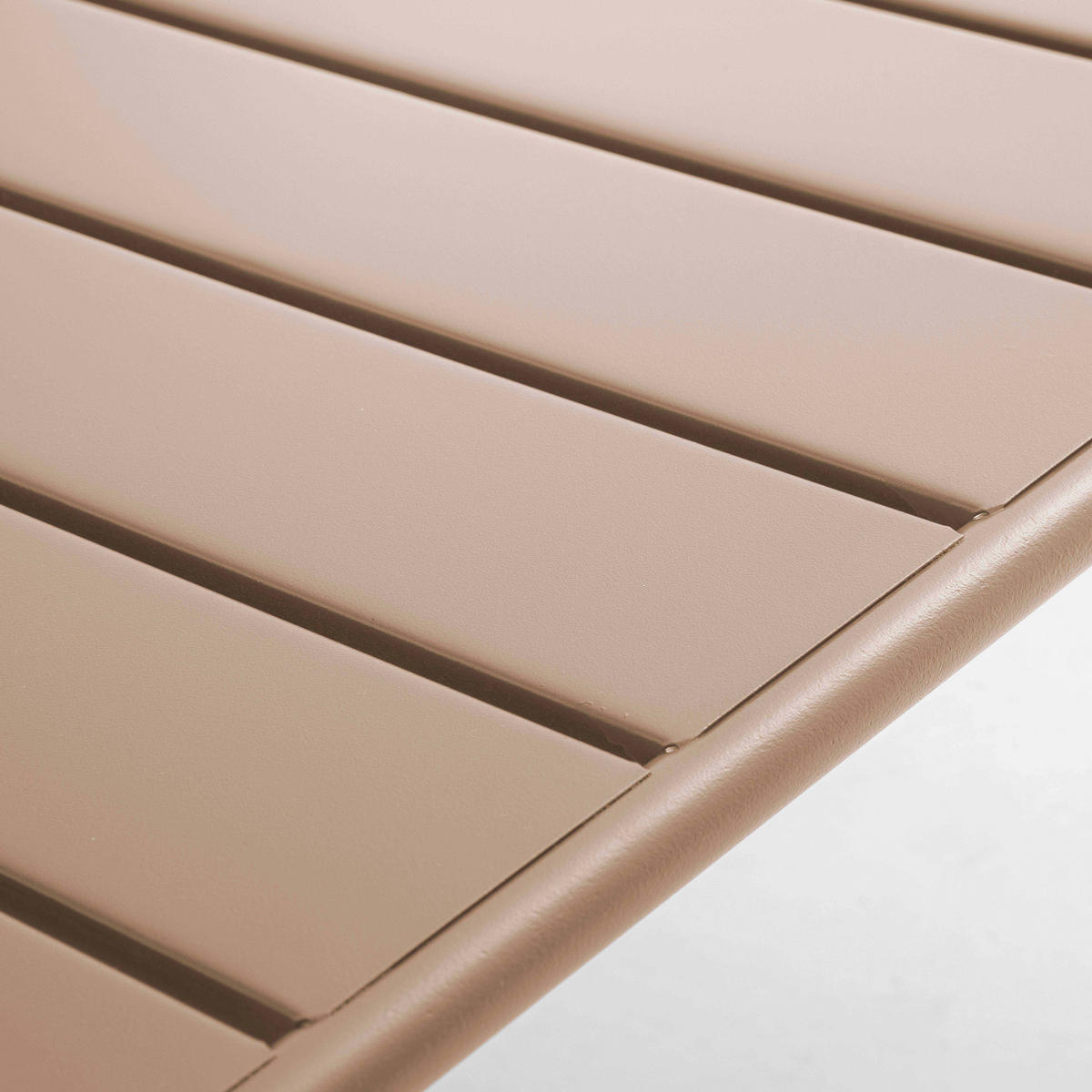 GARTEN-LOUNGETISCH, Taupe - Taupe, Metall (90/50/40cm) - Oviala