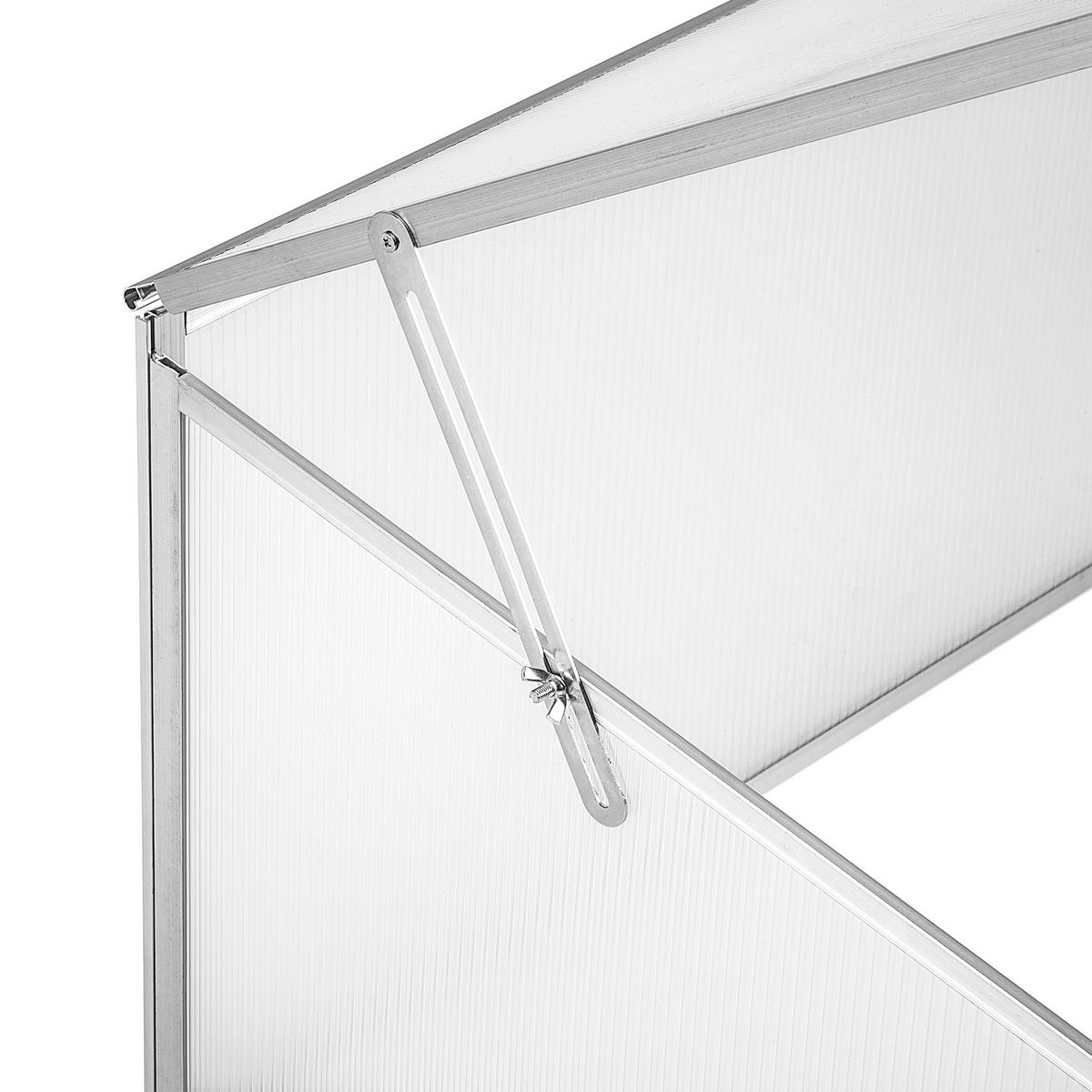 FRÜHBEET doppelt, Aufbau im Stecksystem,transparent - Transparent, Metall (61/31/102cm) - tectake