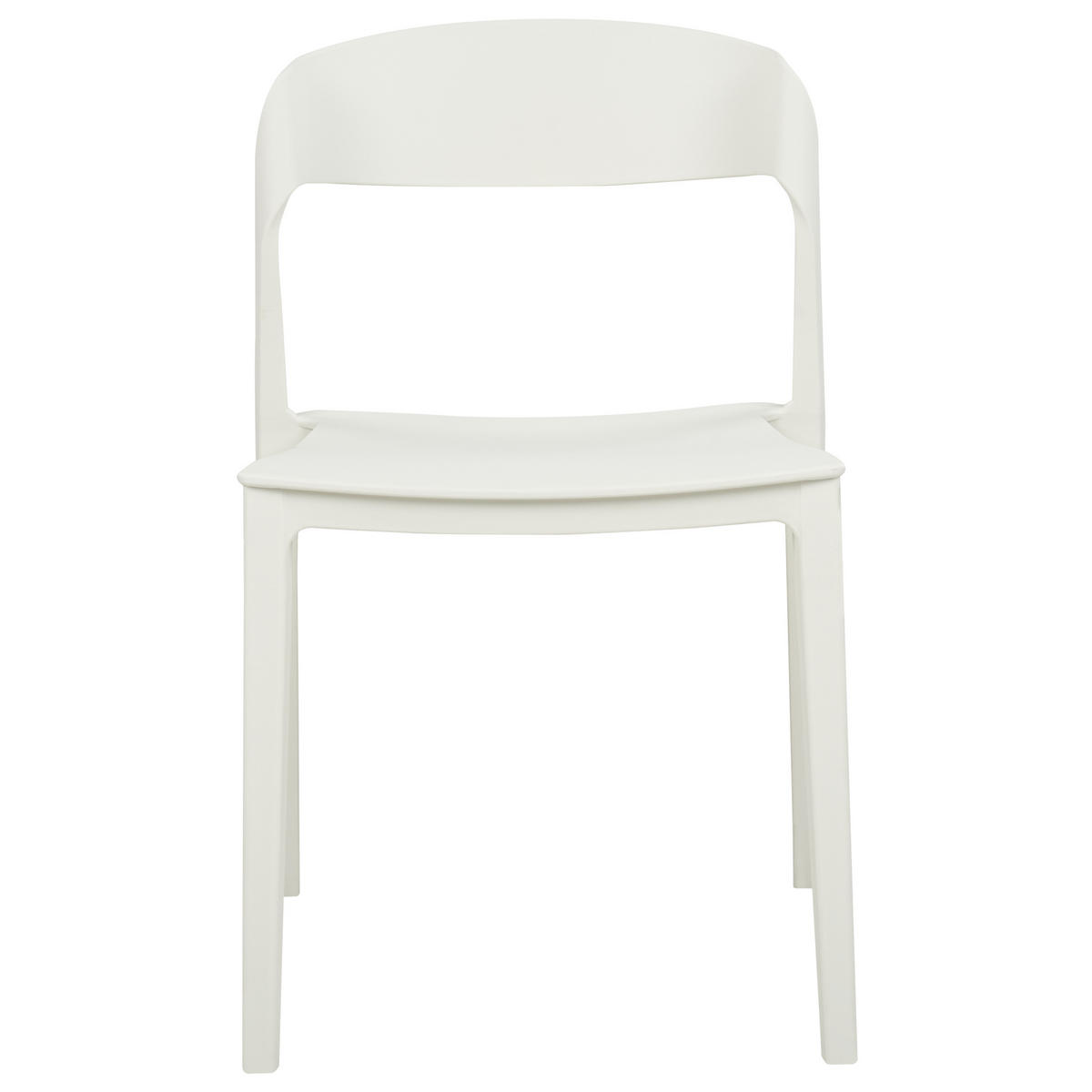 ÉTKEZŐSZÉK 2 darabos Szett Műanyag Fehér Somers - fehér, műanyag (48/77/51cm) - Beliani