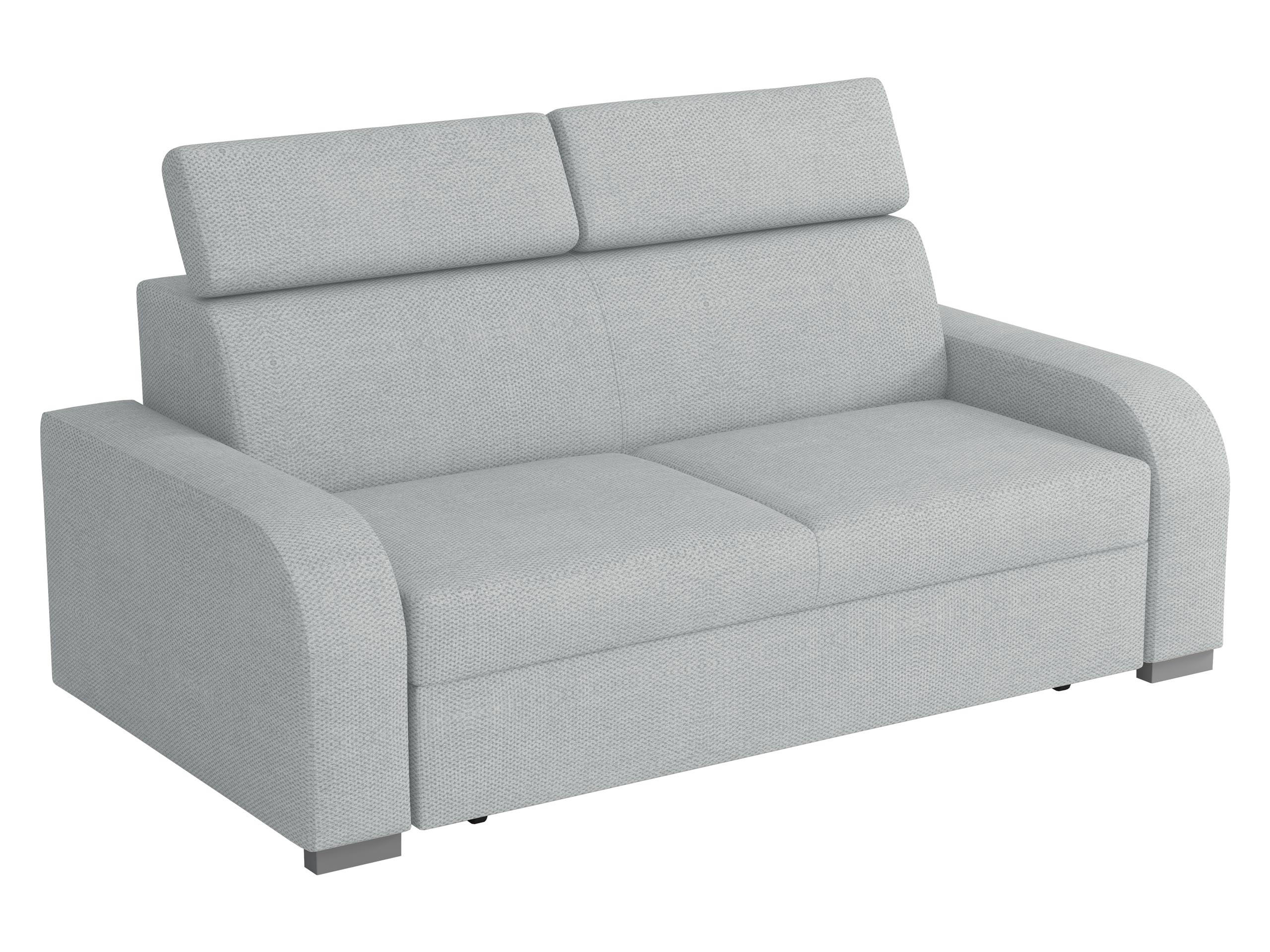 SOFA Oslo 3 - Silberfarben/Grau, Holz/Kunststoff (200/85/100cm) - MIRJAN24