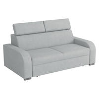SOFA Oslo 3 - Silberfarben/Grau, Holz/Kunststoff (200/85/100cm) - MIRJAN24