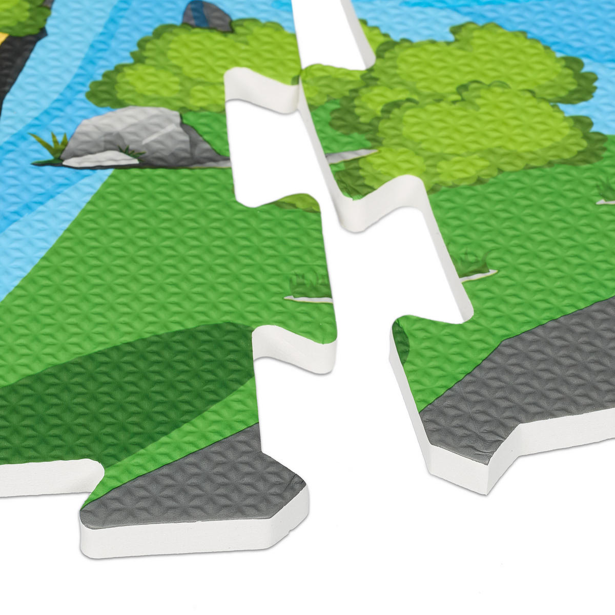 21-DIELNA detská podložka - viacfarebná, plast (89.5/89.5cm) - Relaxdays