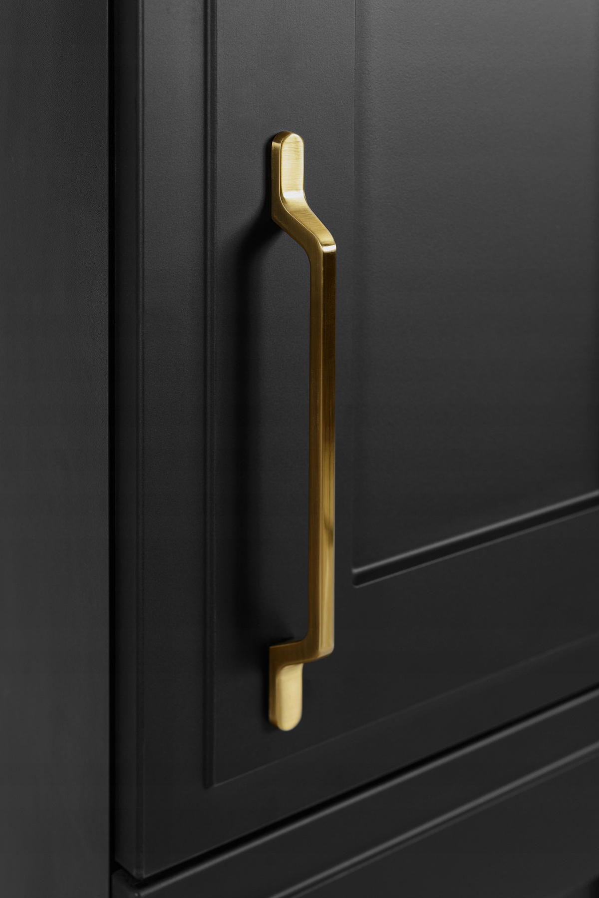 WASCHBECKUNTERSCHRANK + HÄNGESÄULE CLASSIC 80cm Mattzwarte - Schwarz, Holzwerkstoff (80/58/46cm) - Rodan