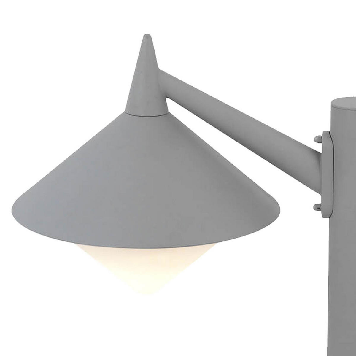 LED STEHLEUCHTE MANHATTAN Grau ALU - Grau, Metall (40/26/58cm)