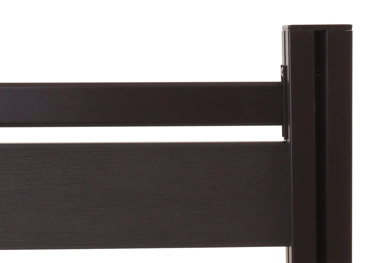 ALU MÜLLTONNEN-ZAUN Anthrazit - Anthrazit, Metall (110/130/6cm) - MCW