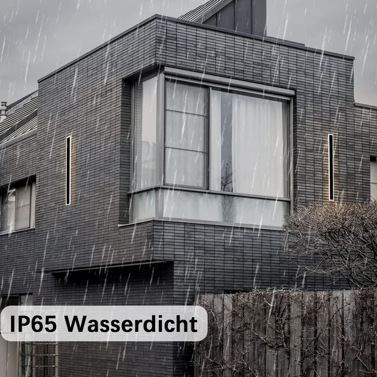 LED WANDLEUCHTE Lichtblick - Schwarz, Metall (8/4/100cm) - Nettlife