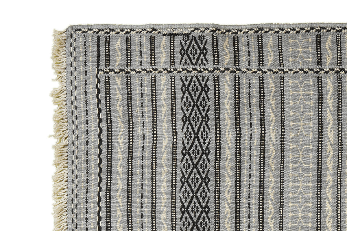 HANDWEBTEPPICH Kelim Kordi Mehrfarbig 121/83 cm Schurwolle - Multicolor, Textil (83/121cm) - Looma