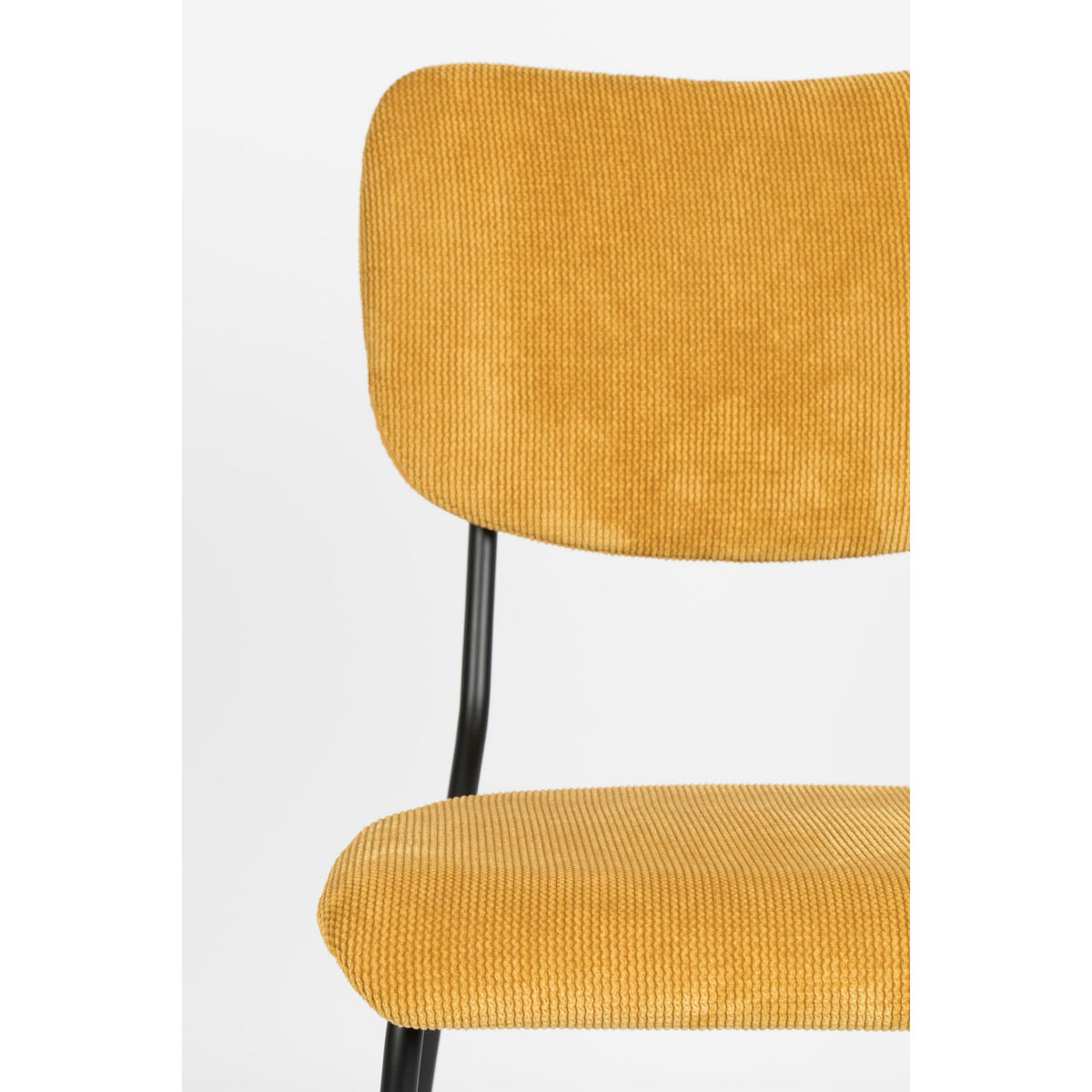 ESSZIMMERSTUHL Benson Ockergelb - 2 er Set - Gelb, Textil (47/81/56cm) - Zuiver