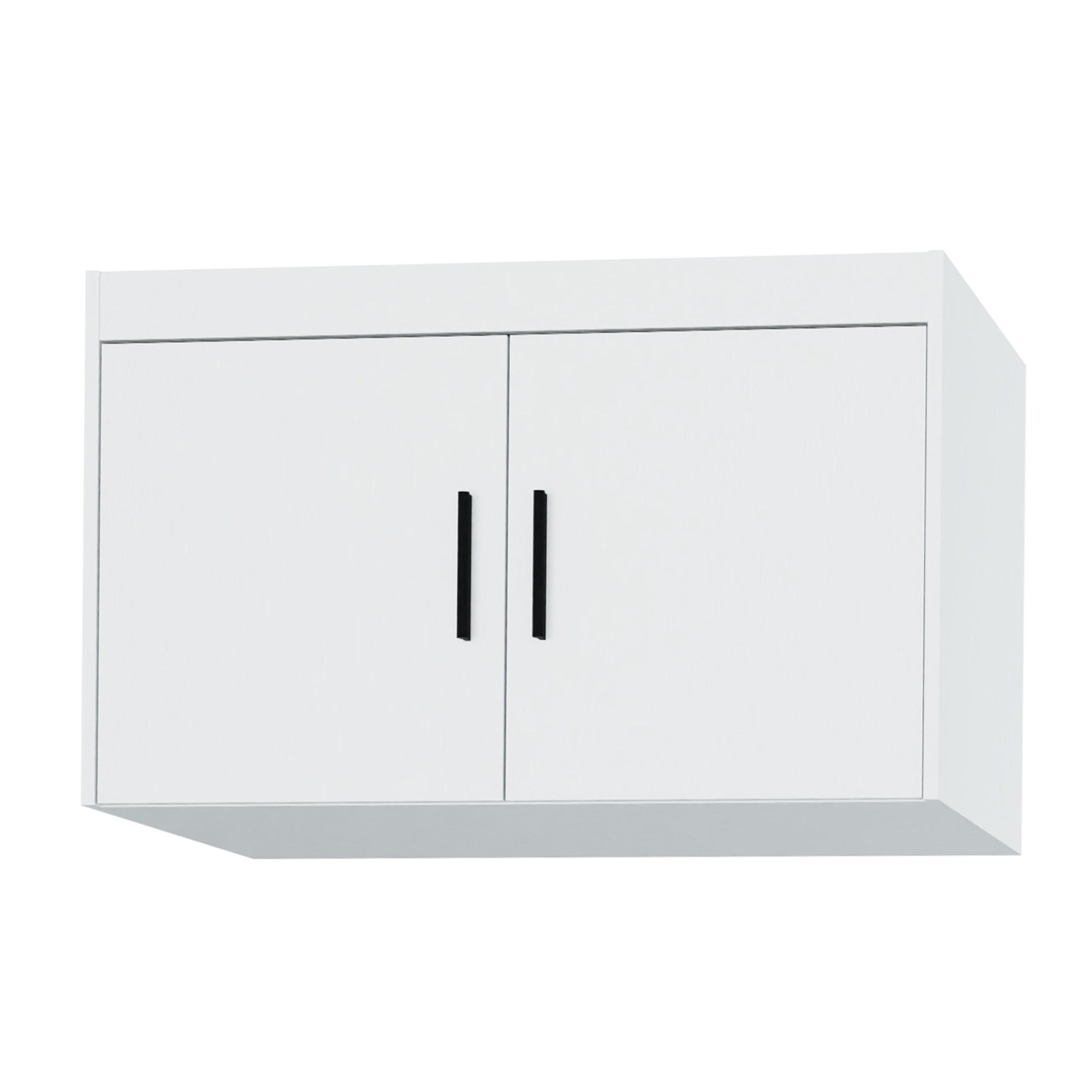 AUFSATZSCHRANK Storicos Weiß 89,7/55/53 cm - 2T Modern - Weiß, Holzwerkstoff/Kunststoff (89.7/55/53cm) - AX Living