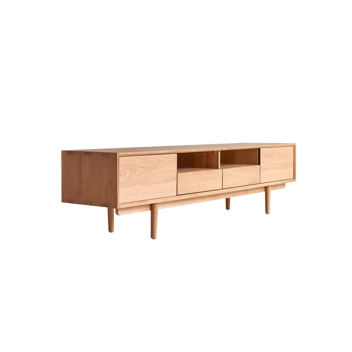 TV-SCHRANK Ellie Natur aus Eiche - Naturfarben, Holz (180/46/40cm) - Tikamoon