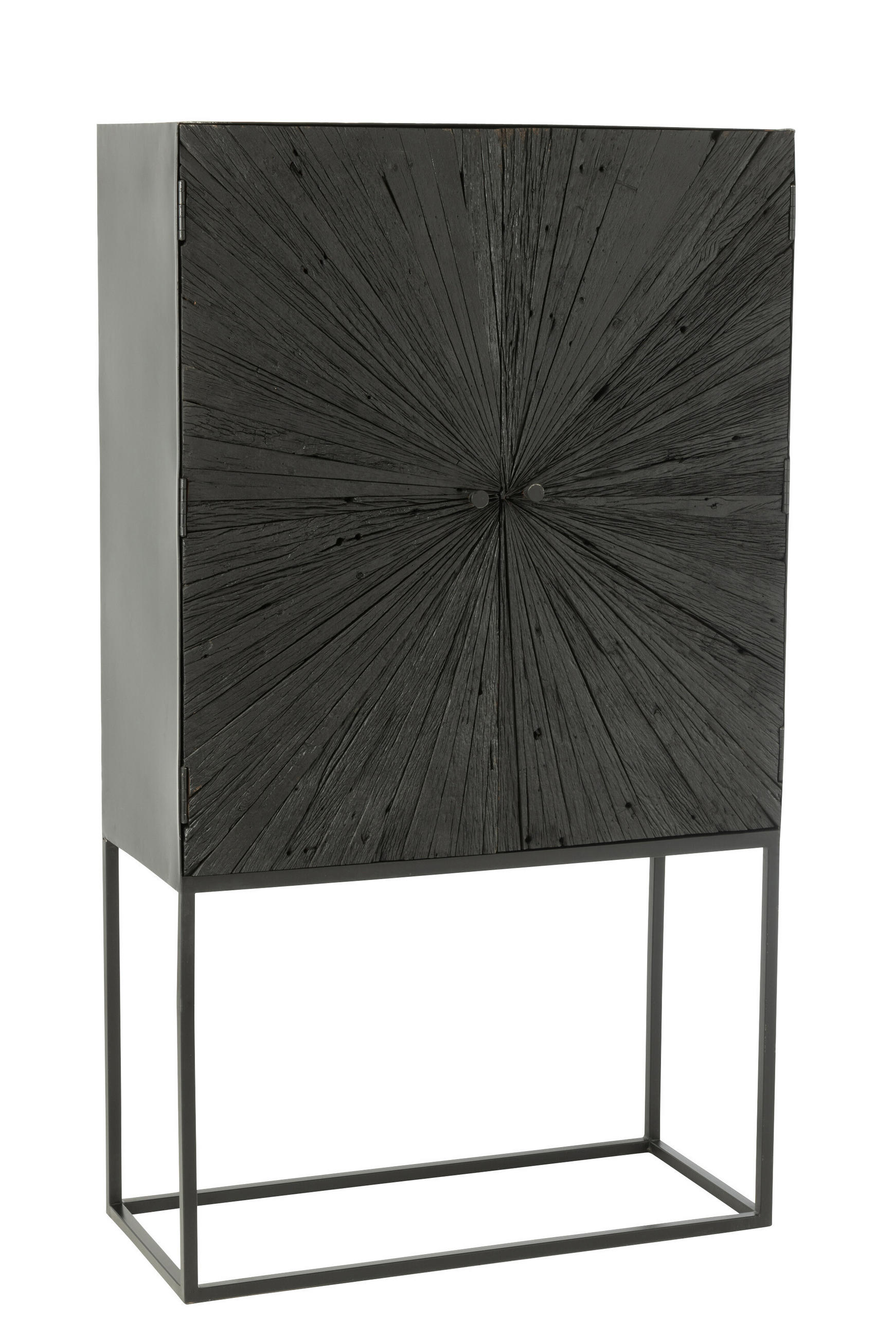 SCHRANK SHANIL - Holz - Schwarz - Schwarz, Holz (40/162/90cm) - J-Line