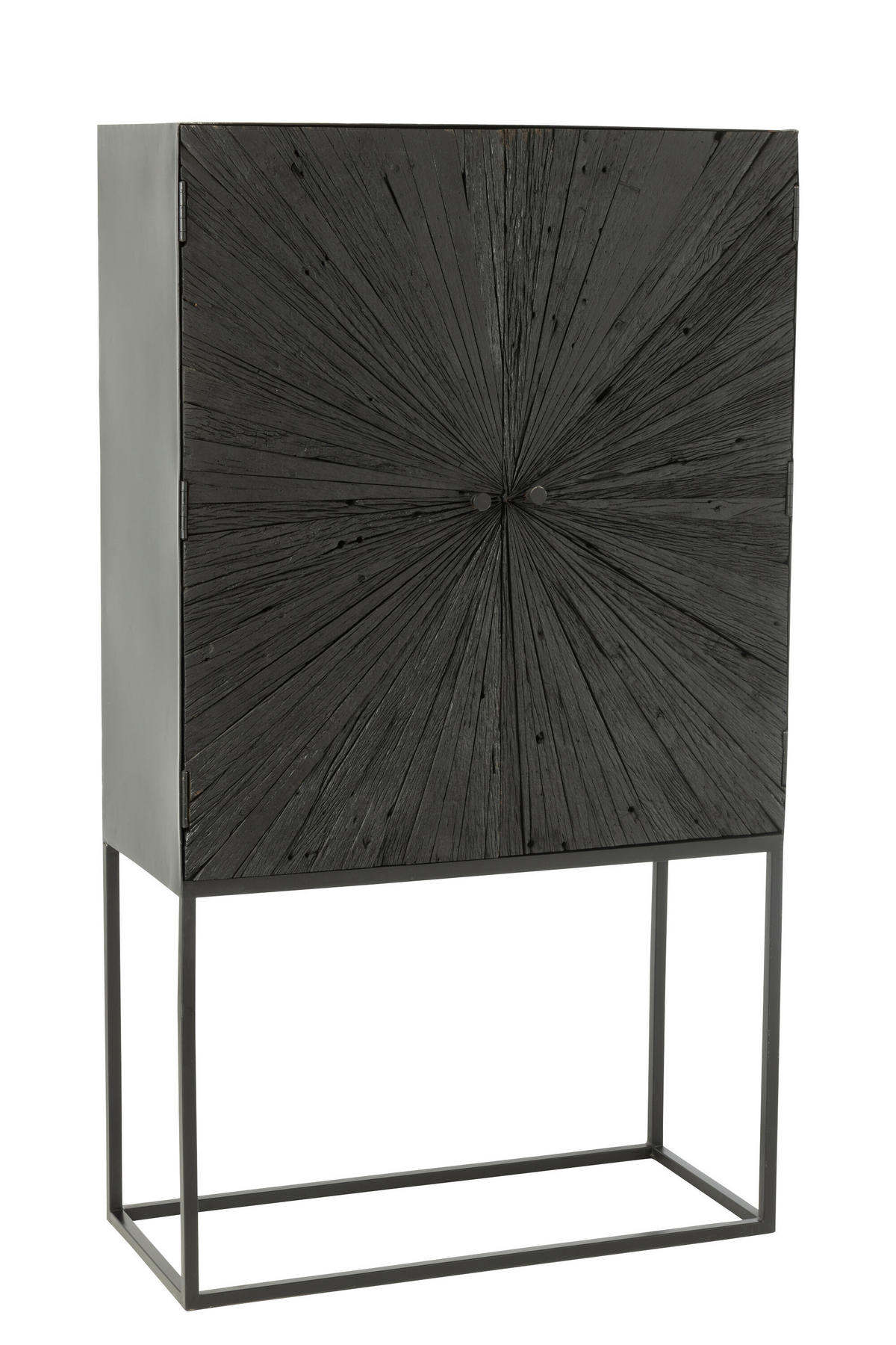 SCHRANK SHANIL - Holz - Schwarz - Schwarz, Holz (40/162/90cm) - J-Line