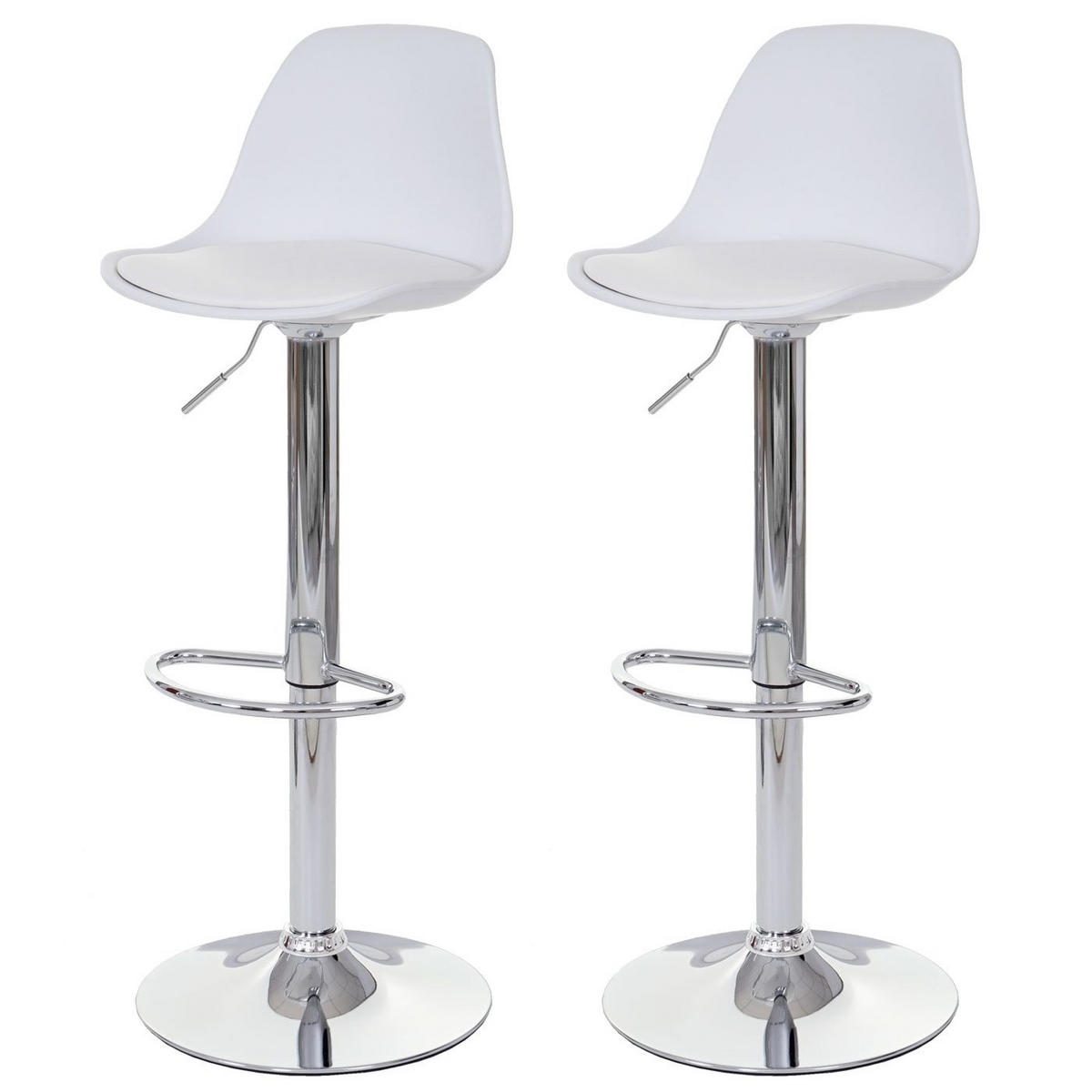 BARHOCKER Weiß 2er-Set - Weiß, Textil (39/103/43cm) - MCW