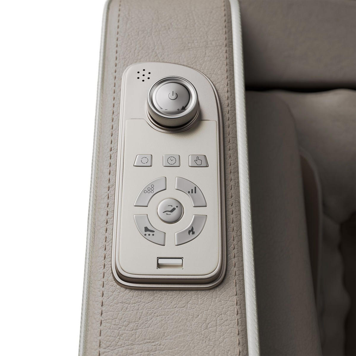 MASSAGESESSEL Paros Beige - Beige, Textil (74/113/170cm) - Juskys