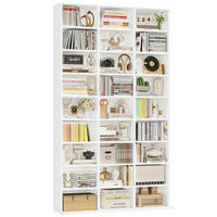 BÜCHERREGAL weiß 102,5 x 23,5 x 190 cm - Weiß, Holzwerkstoff (102.5/190/23.5cm)